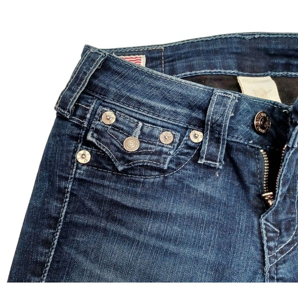 True Religion Serena Women's Skinny Flap Pockets Stretch Jeans Size 25 USA Made - Picture 15 of 16